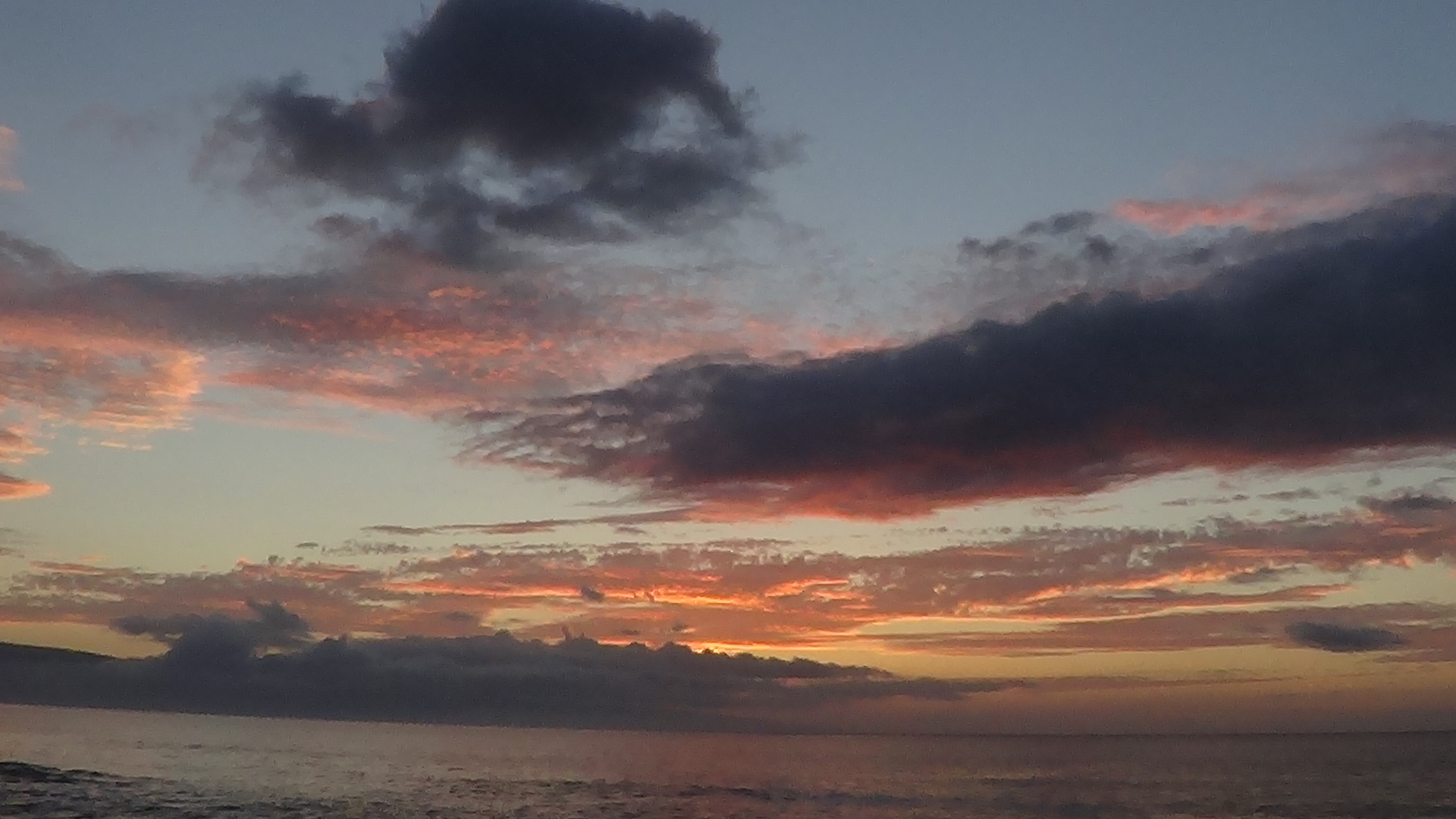 Maui Sunset, looking toward Lanai from Hale Maui