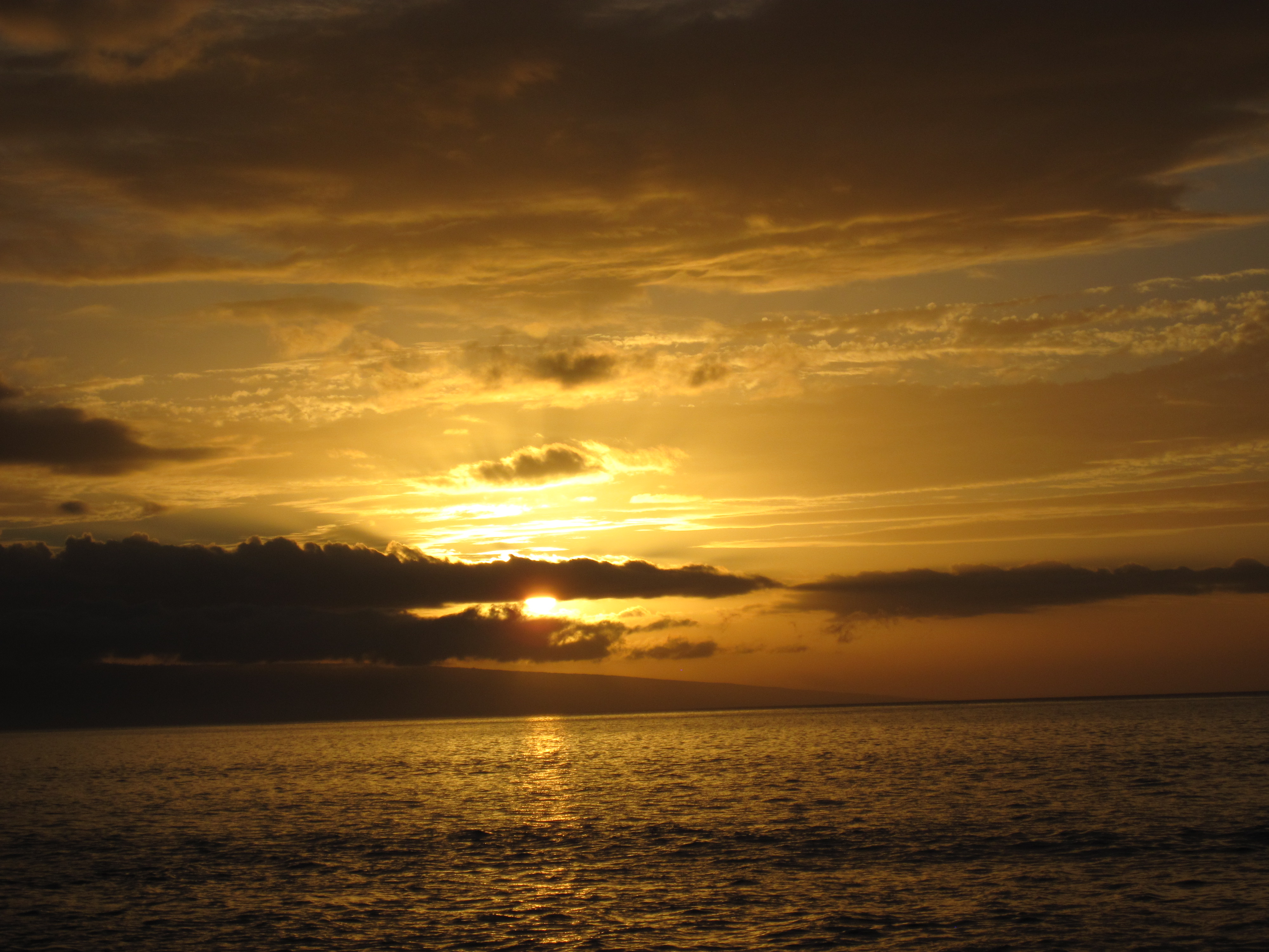 February sunset from Hale Maui