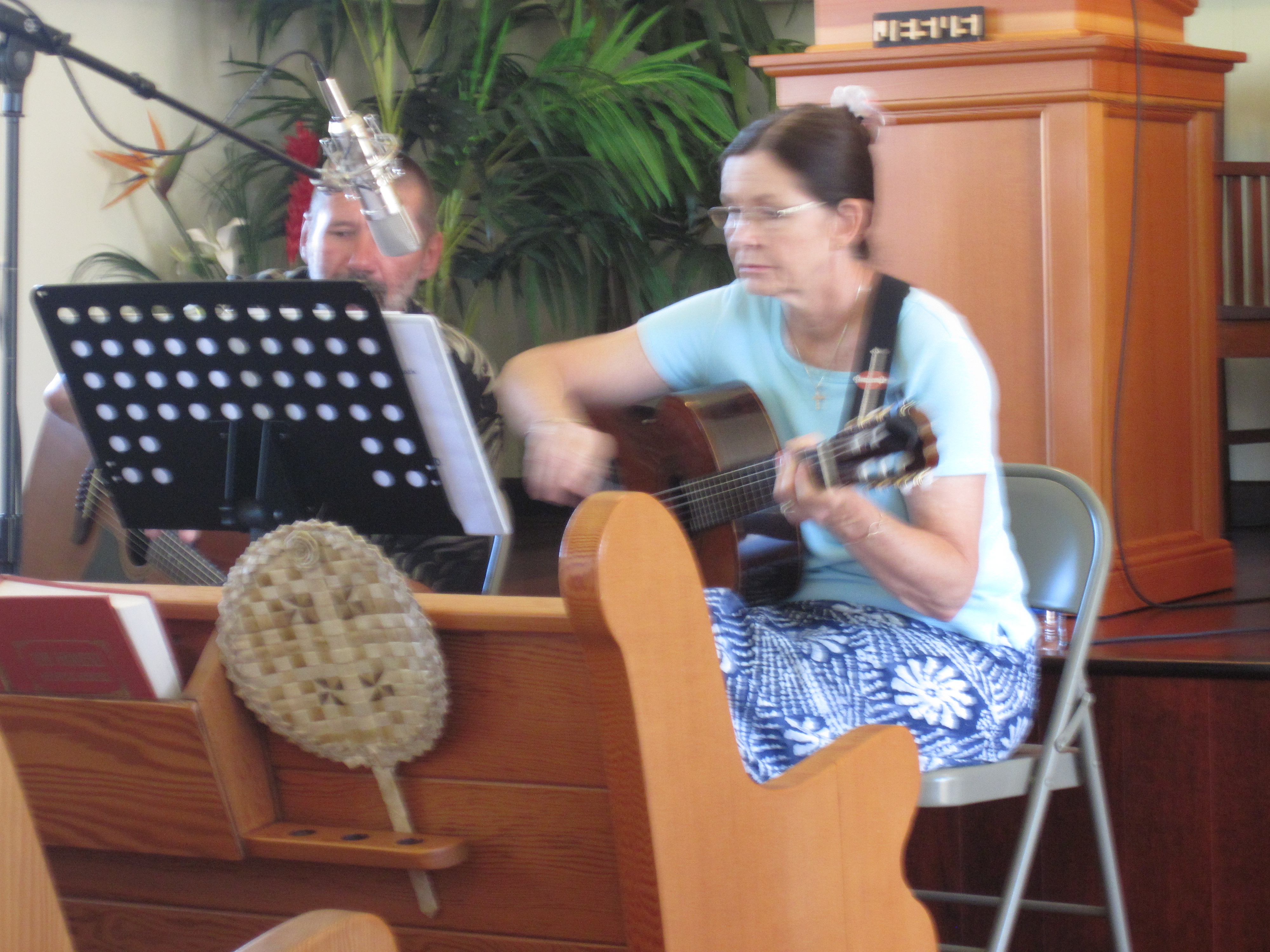 Katherine Smith plays at church